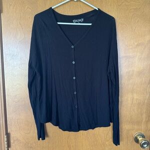 Mudd Black Button Down Long Sleeve Shirt